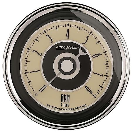 Gauge; Tachometer; 3 3/8"; 8K RPM; In-Dash; Cruiser AD