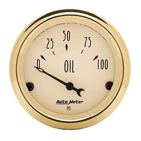 Gauge; Oil Press; 2 1/16"; 100 PSI; Electric; Golden Oldies