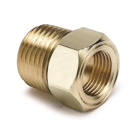 Fitting; Adapter; 1/2" NPT Male; Brass; For MechanicalTemperature Gauge