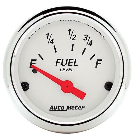 Gauge; Fuel Level; 2 1/16"; 73Oe To 10Of; Electric; Arctic White
