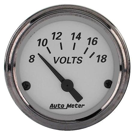 Gauge; Voltmeter; 2 1/16"; 18V; Electric; American Platinum