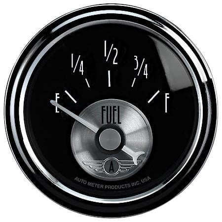 Gauge; Fuel Level; 2 1/16"; 240Oe To 33Of; Electric; Prestige Black Diamond