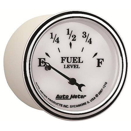 Gauge; Fuel Level; 2 1/16"; 240Oe To 33Of; Electric; Old Tyme White II