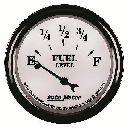 Gauge; Fuel Level; 2 1/16"; 240Oe To 33Of; Electric; Old Tyme White II