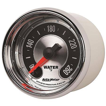 Gauge; Water Temperature; 2 1/16"; 260 Deg. F; Digital Stepper Motor; American Muscle