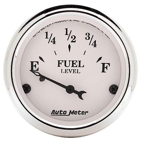Gauge; Fuel Level; 2 1/16"; 0Oe To 90Of; Electric; Old Tyme White