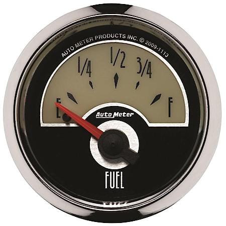 Gauge; Fuel Level; 2 1/16"; 0Oe To 90Of; Electric; Cruiser