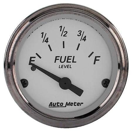 Gauge; Fuel Level; 2 1/16"; 0Oe To 30Of; Electric; American Platinum