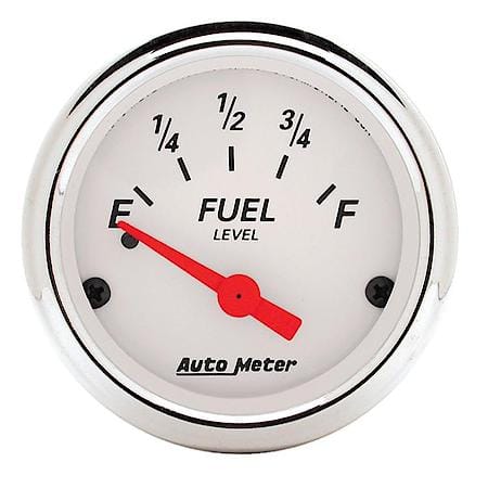 Gauge; Fuel Level; 2 1/16"; 0Oe To 30Of; Electric; Arctic White