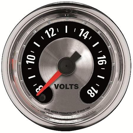 Gauge; Voltmeter; 2 1/16"; 18V; Digital Stepper Motor; American Muscle