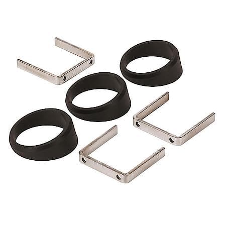 Gauge Mount; Angle Rings; 3 Pcs.; Black; For 2 1/16" Gauges