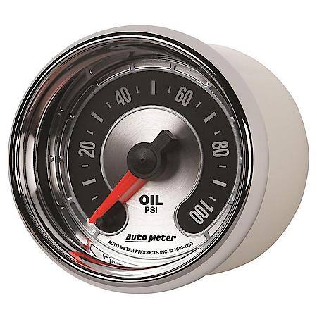 Gauge; Oil Press; 2 1/16"; 100 PSI; Digital Stepper Motor; American Muscle
