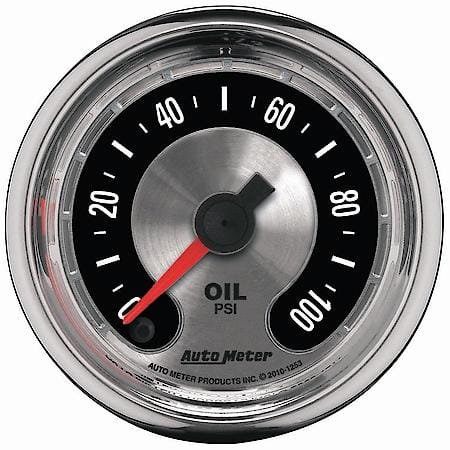 Gauge; Oil Press; 2 1/16"; 100 PSI; Digital Stepper Motor; American Muscle