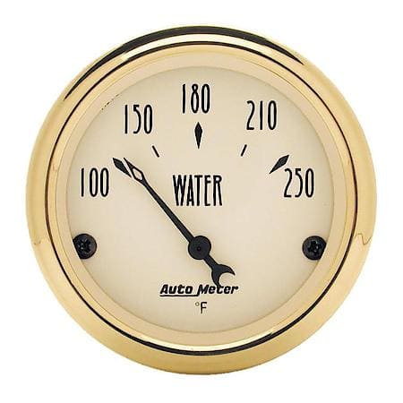Gauge; Water Temperature; 2 1/16"; 250 Deg. F; Electric; Golden Oldies