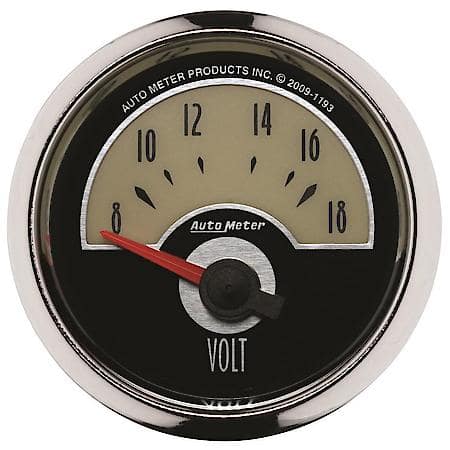 Gauge; Voltmeter; 2 1/16"; 18V; Electric; Cruiser