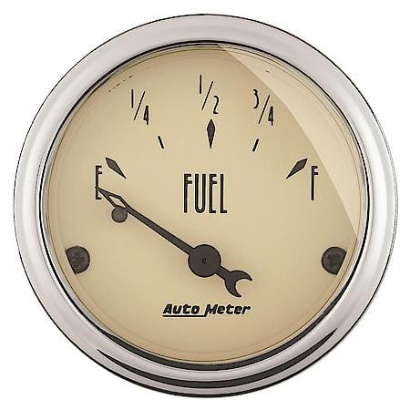 Gauge; Fuel Level; 2 1/16"; 0Oe To 90Of; Electric; Antique Beige