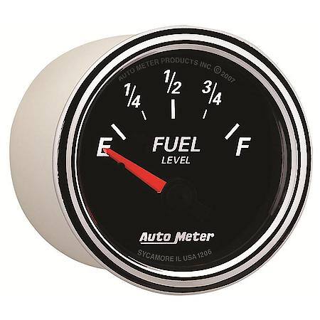 Gauge; Fuel Level; 2 1/16"; 240Oe To 33Of; Electric; Designer Black II