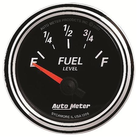 Gauge; Fuel Level; 2 1/16"; 240Oe To 33Of; Electric; Designer Black II