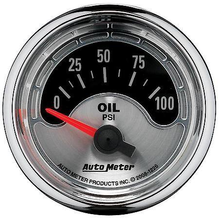 Gauge; Oil Press; 2 1/16"; 100 PSI; Electric; American Muscle