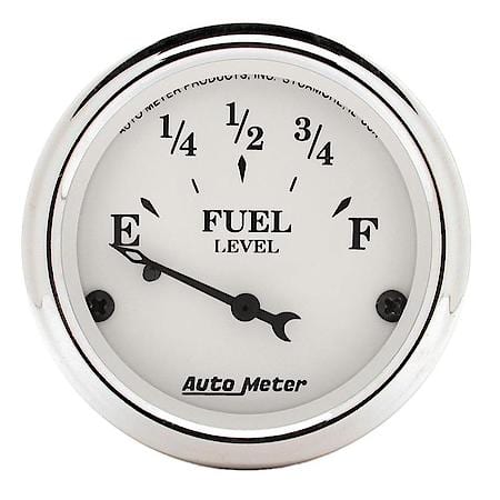Gauge; Fuel Level; 2 1/16"; 73Oe To 10Of; Electric; Old Tyme White