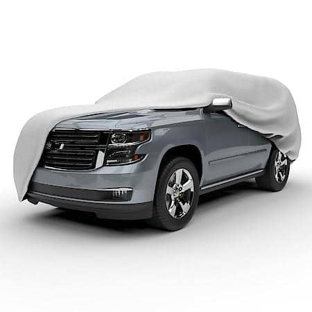 Ultra SUV Cover, Gray, Size U3: Fits up to 19'1" L, 3 Layer, Water Resistant, Scratchproof, Dustproof