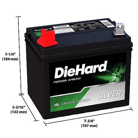 Battery: U1 Group Size, 230 CCA, 285 CA, 25 Minute Reserve Capacity
