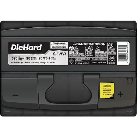 Battery : T5 Group Size, 590 CCA, 735 CA, 90 Minute Reserve Capacity