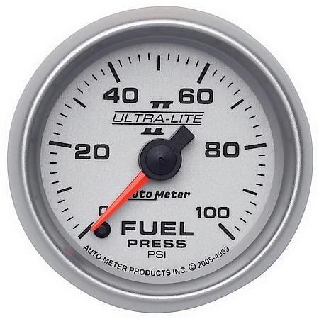 Gauge; Fuel Pressure; 2 1/16"; 100 PSI; Digital Stepper Motor; Ultra-Lite II