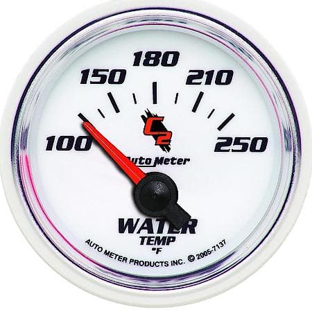 Gauge; Water Temperature; 2 1/16"; 100-250 Deg. F; Electric; C2