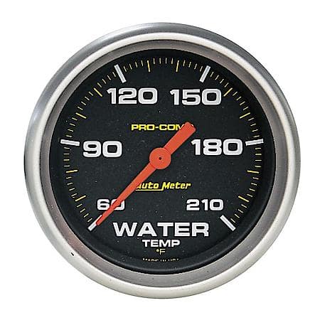 Gauge; Low Water Temperature; 2 5/8"; 60-210 Deg. F; Digital Stepper Motor; Pro-Comp