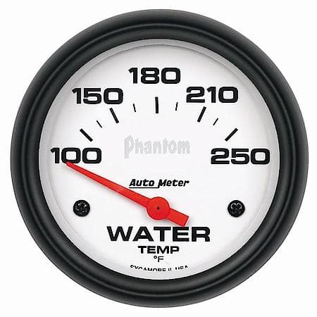 Gauge; Water Temperature; 2 5/8"; 100-250 Deg. F; Electric; Phantom