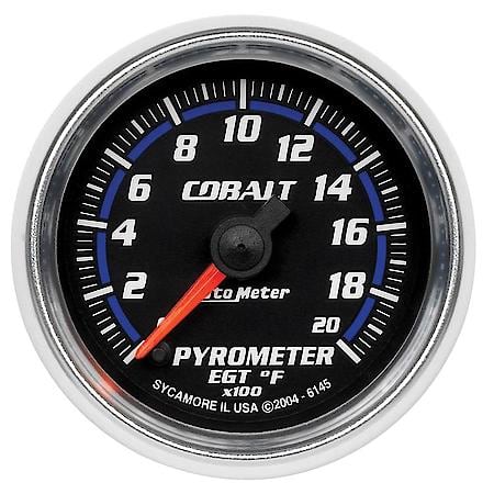 Gauge; Pyrometer (EGT); 2 1/16"; 2000 Deg. F; Digital Stepper Motor; Cobalt