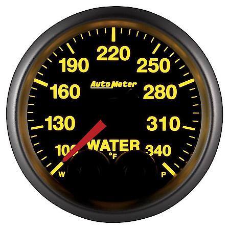 Gauge; Water Temperature; 2 1/16"; 340 Deg. F; Stepper Motor With Peak/Warn; Elite