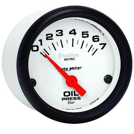 Gauge; Oil Pressure; 2 1/16"; 7Bar; Electric; Phantom