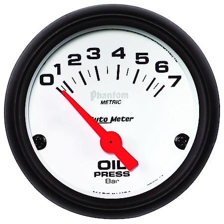 Gauge; Oil Pressure; 2 1/16"; 7Bar; Electric; Phantom
