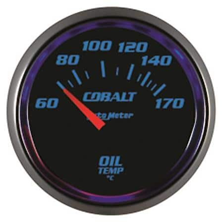 Gauge; Oil Temperature; 2 1/16"; 60-170Deg.C; Electric; Cobalt