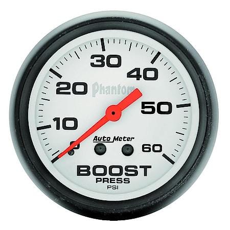 Gauge; Boost; 2 1/16"; 60 PSI; Mechanical; Phantom