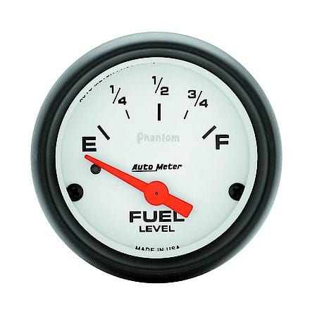 Gauge; Fuel Level; 2 1/16"; 0Oe To 90Of; Electric; Phantom