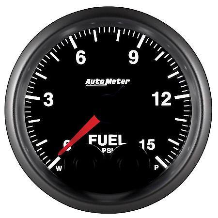 Gauge; Fuel Press; 2 1/16"; 15 PSI; Stepper Motor With Peak/Warn; Elite