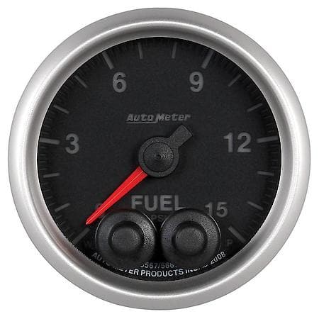 Gauge; Fuel Press; 2 1/16"; 15 PSI; Stepper Motor With Peak/Warn; Elite