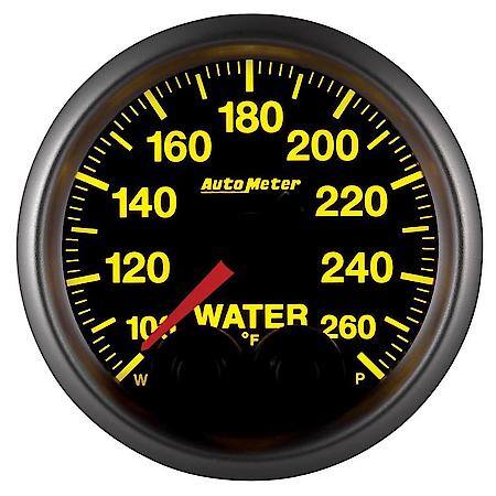 Gauge; Water Temperature; 2 1/16"; 260 Deg. F; Stepper Motor With Peak/Warn; Elite