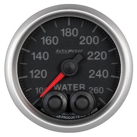 Gauge; Water Temperature; 2 1/16"; 260 Deg. F; Stepper Motor With Peak/Warn; Elite