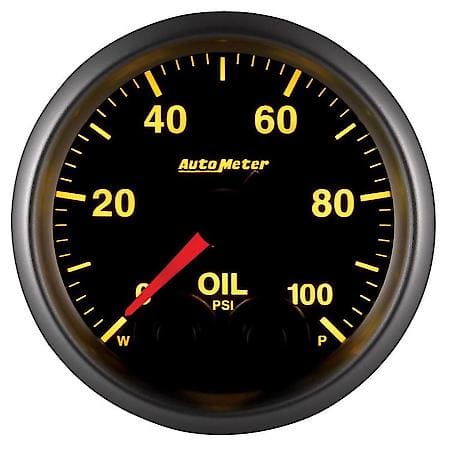Gauge; Oil Press; 2 1/16"; 100 PSI; Stepper Motor With Peak/Warn; Elite
