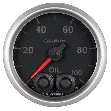 Gauge; Oil Press; 2 1/16"; 100 PSI; Stepper Motor With Peak/Warn; Elite