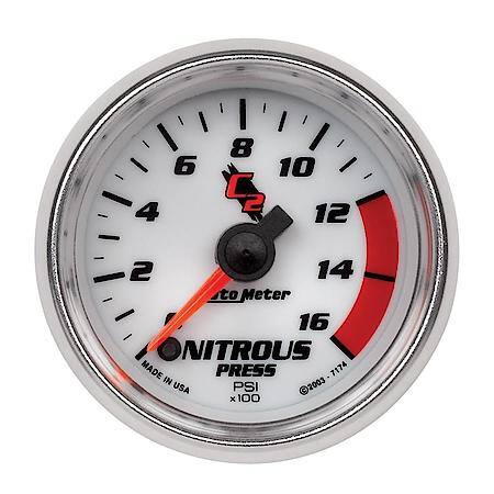 Gauge; Nitrous Pressure; 2 1/16"; 1600 PSI; Digital Stepper Motor; C2