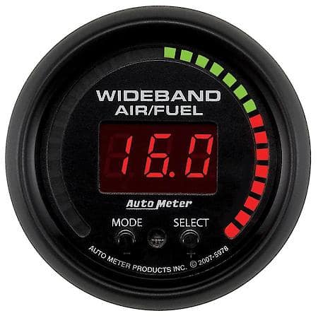 Gauge; Air/Fuel Ratio-Pro; 2 1/16"; 10 1-20 1; Digital With Peak/Warn; ES