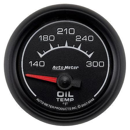 Gauge; Oil Temperature; 2 1/16"; 140-300 Deg. F; Electric; ES