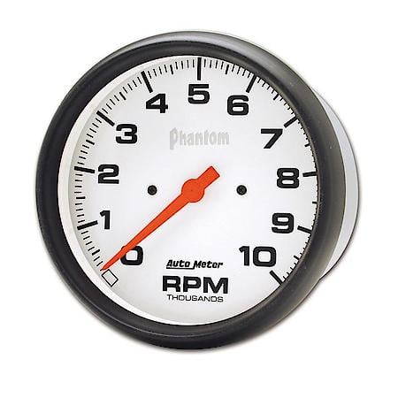 Gauge; Tachometer; 5"; 10K RPM; In-Dash; Phantom