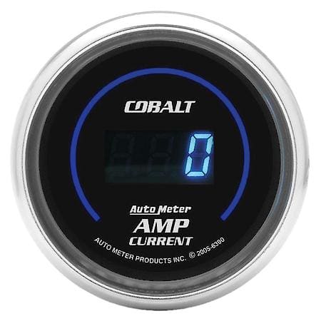 Gauge; Stereo Amp Current; 2 1/16"; 250A; Digital; Cobalt