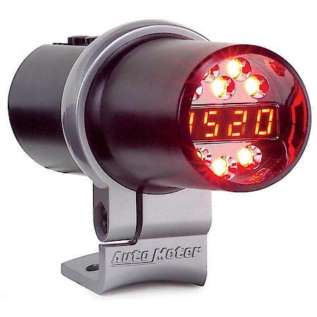 Shift Light; Digital With Amber LED; Black; Pedestal Mount; Dpss Level 1